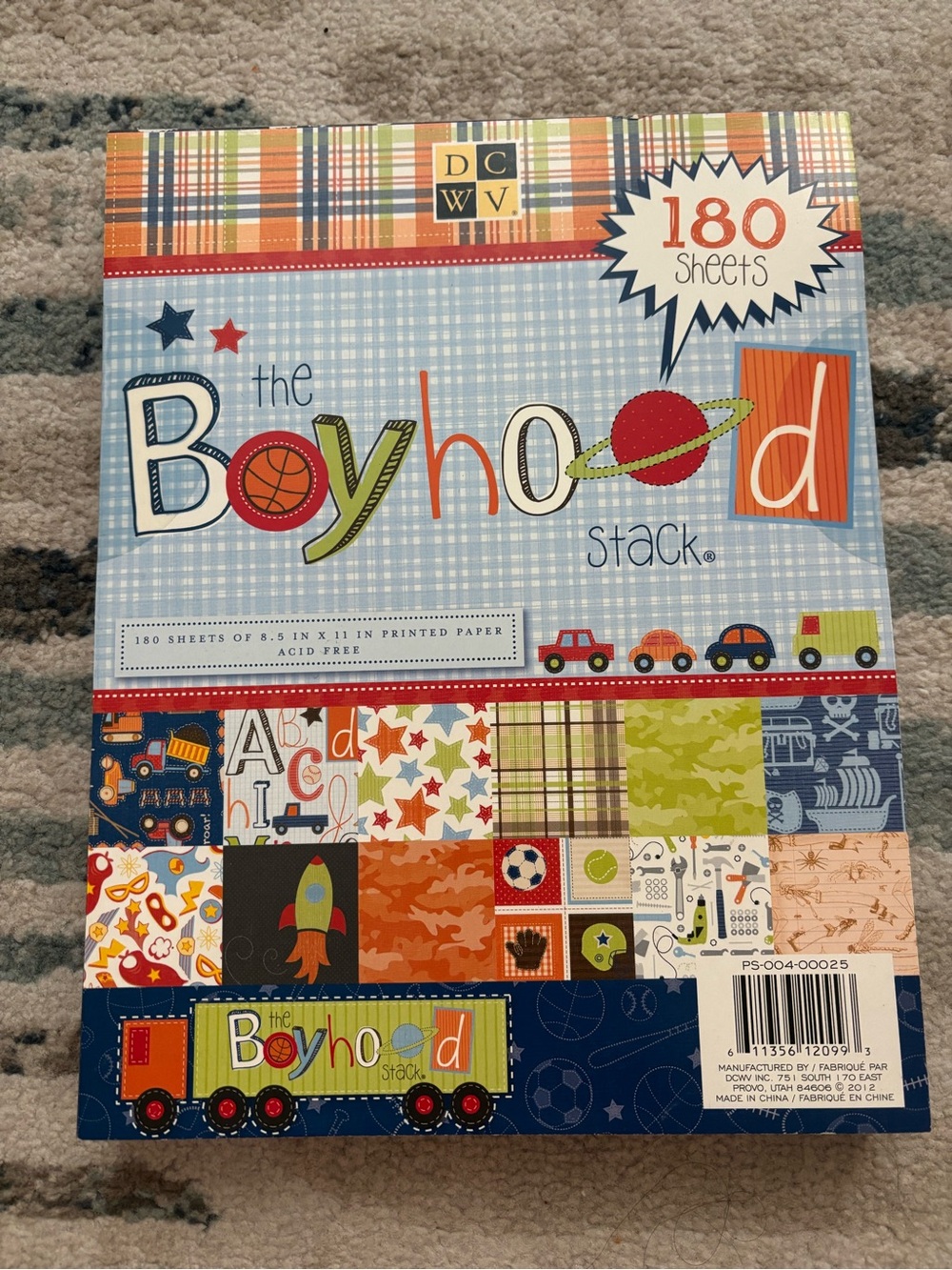 The Boyhood Stack Kids Craft Paper Pad - Blue/Multicolor